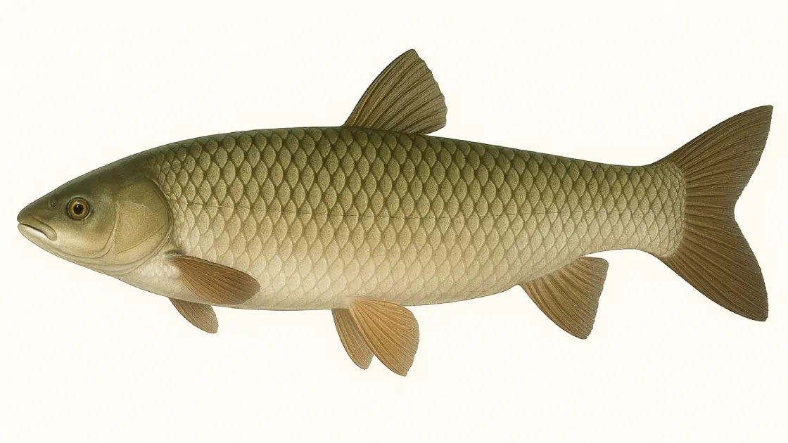 Carpe amour blanc (Ctenopharyngodon idella) Carpe amour blanc (Ctenopharyngodon idella)